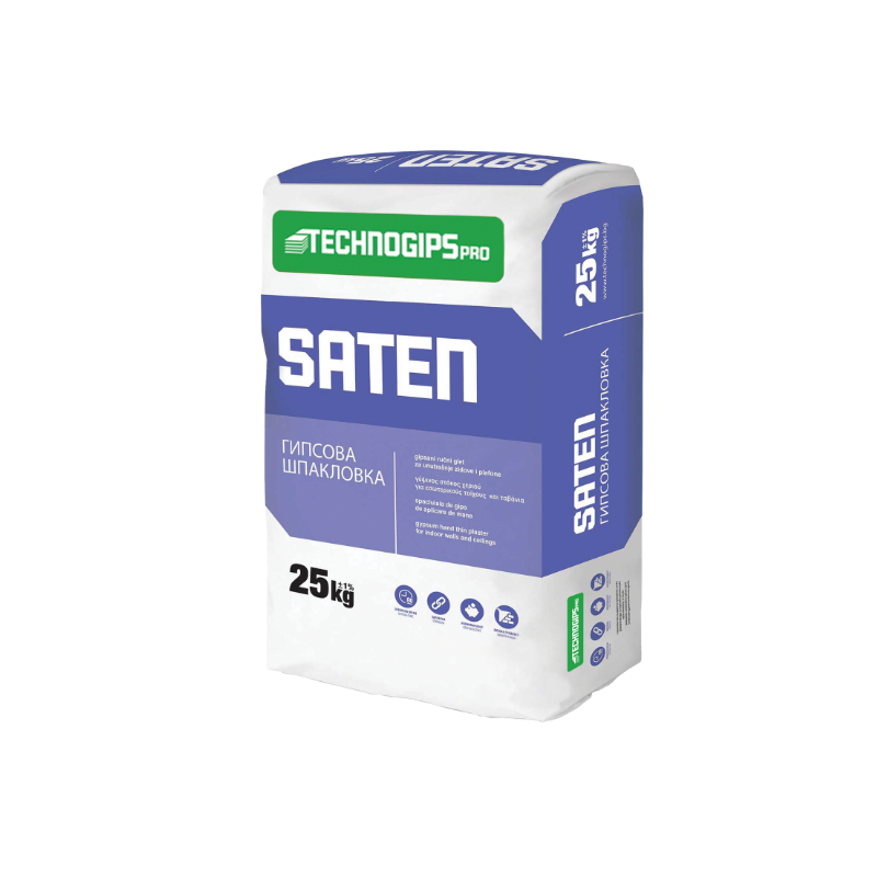 SATEN гипсова шпакловка