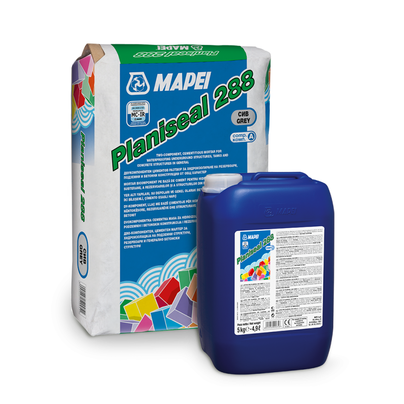 Двукомпонентен циментов разтвор за хидроизолиране на подземни и надземни бетонови конструкции